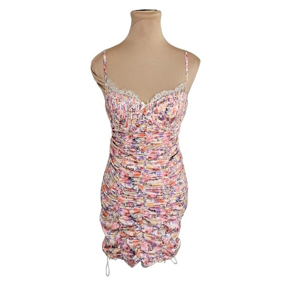 For Love & Lemons Gardenia Mini Floral Dress Sz M - Picture 2 of 12